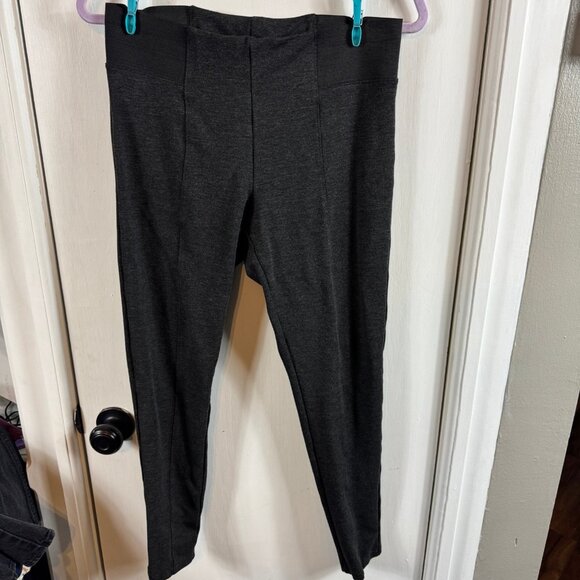 Halogen Charcoal Gray Pull-On Pants Women’s M Slim Stretch Trousers - Picture 2 of 9